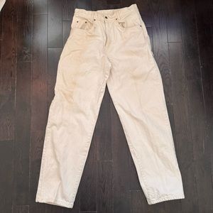 Vintage Blue Pilot Beige Cream Carpenter Carhartt Style Pants Sz. 32